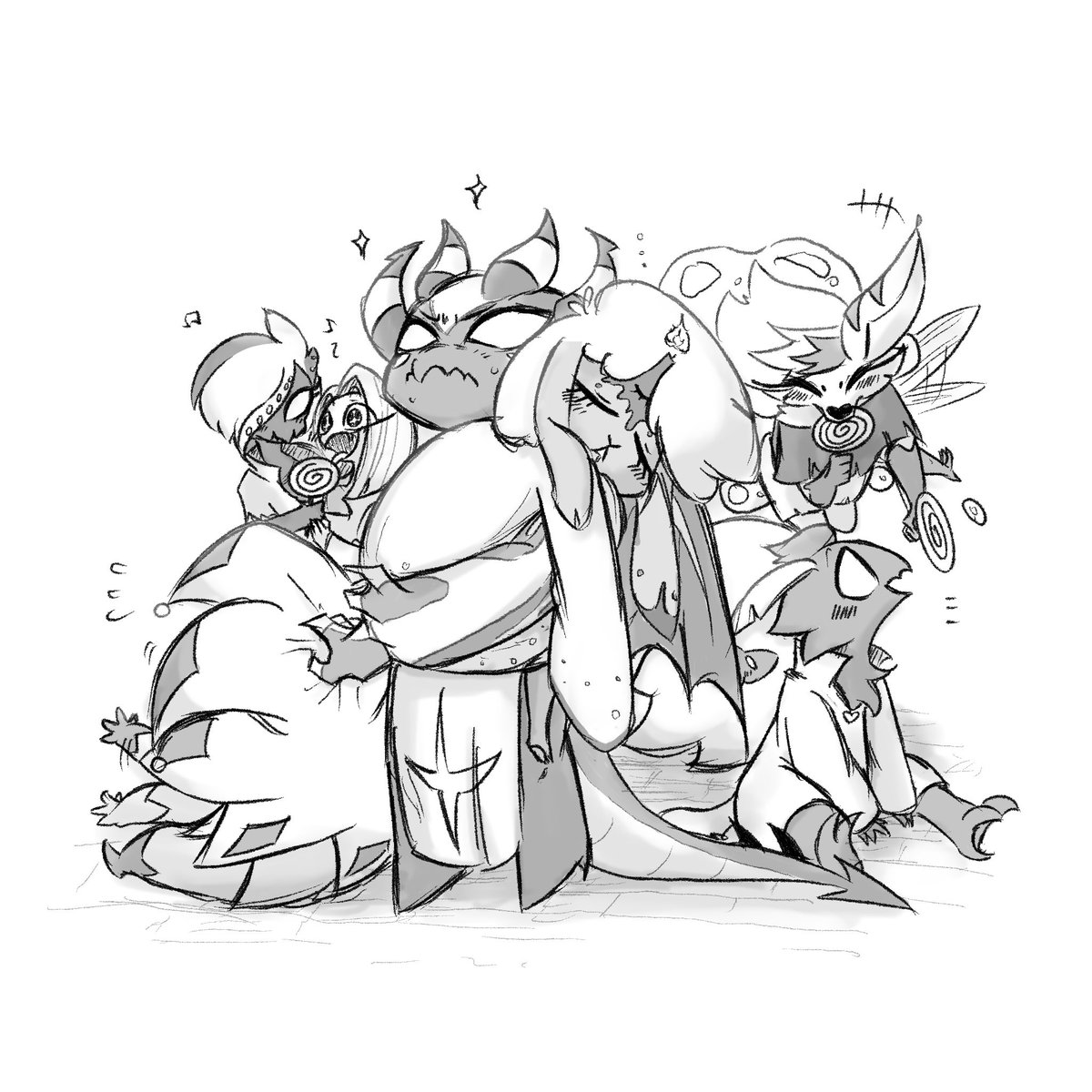 dude47777's tweet photo. Luci:”I have to go out for minutes, when I’m not around,Satan is in charge!”
Satan: *feel honored

-
Finally 😭😭😭I can draw Luci &amp; Sins completely！
#HelluvaBoss #helluvabossBee #HelluvaBossBeelzebub #HelluvaBossSatan https://t.co/EiMvqr1Pw9