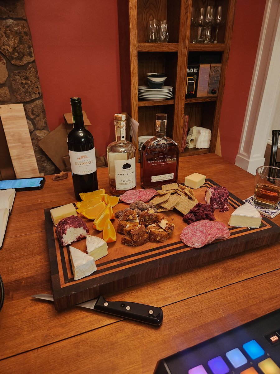 GreenDragonPod's tweet photo. The spread before the podcast https://t.co/0z55SmwtWa