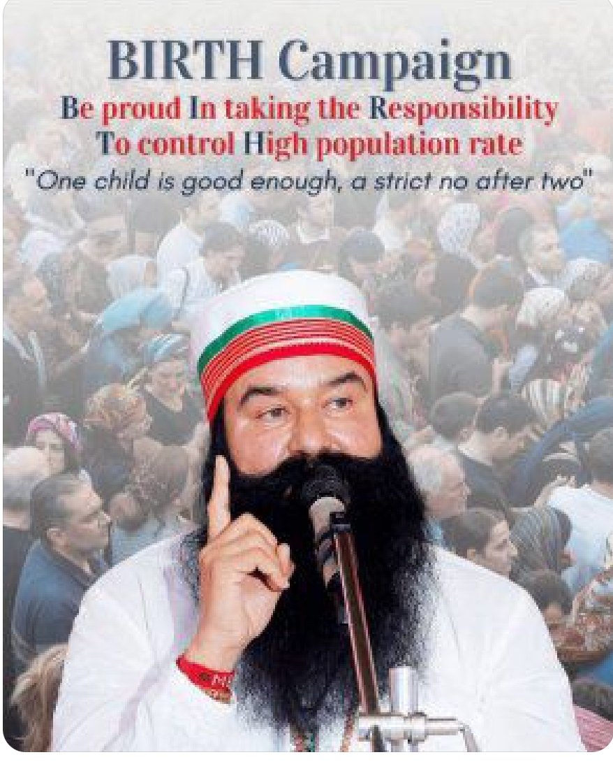 shalusa21638801's tweet photo. Saint Dr MSG Insan ने #BIRTH अभियान शुरू किया। इस पहल के तहत, स्वयंसेवक अपनी शादी के समय 'बच्चा एक ही सही, और दो के बाद नहीं' की शपथ लेकर उच्च जनसंख्या दर को नियंत्रित करने की जिम्मेदारी लेते हैं। इससे लोगों और ग्रह दोनों की भलाई सुनिश्चित होगी। https://t.co/rtdwidPLrW