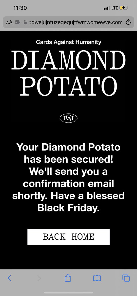 caseythea's tweet photo. Aaaaand… I snagged one. 💎🥔😂🖤 https://t.co/f7RoSTplkO