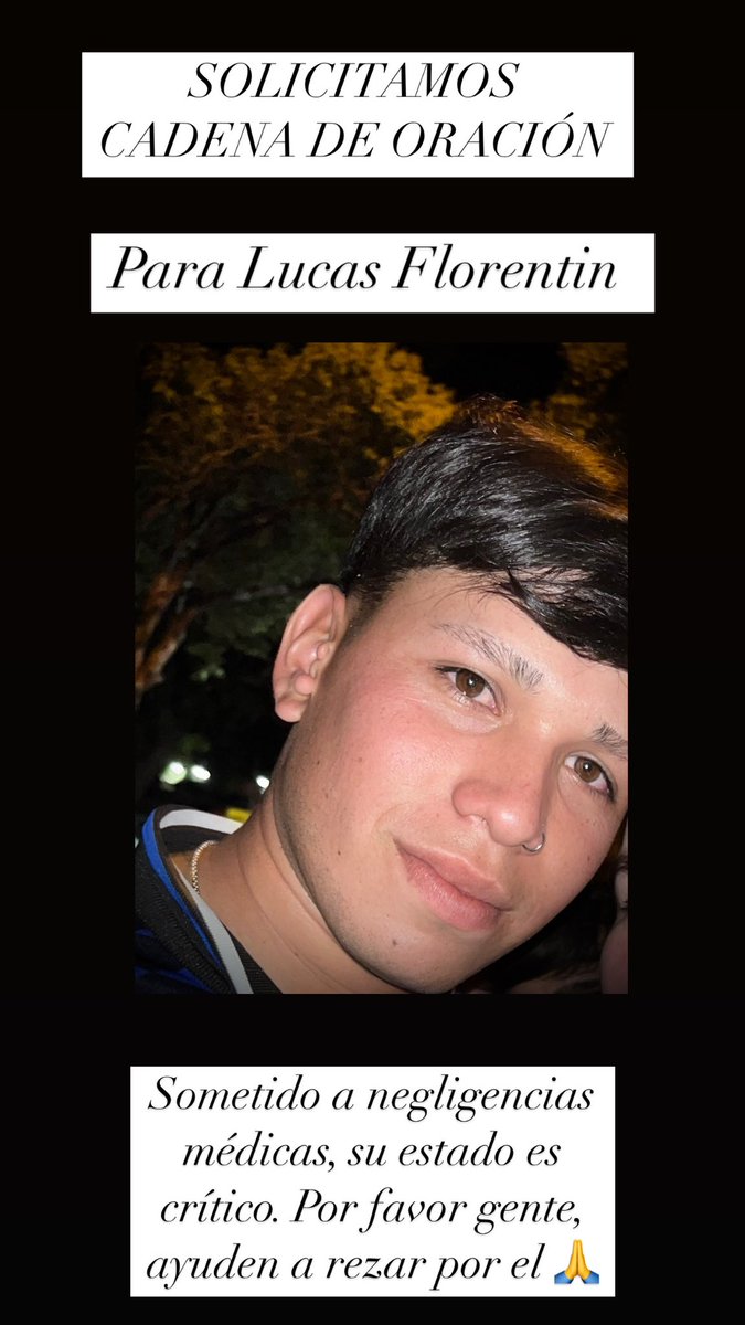Rosariomelo17's tweet image. Te voy a publicar por todos lados, en donde sea necesario por favor compartan. Todos conocemos a Lucas!!! Sabemos que es la mejor persona que existe, no les cuesta darle rt por favor!!! 🙏