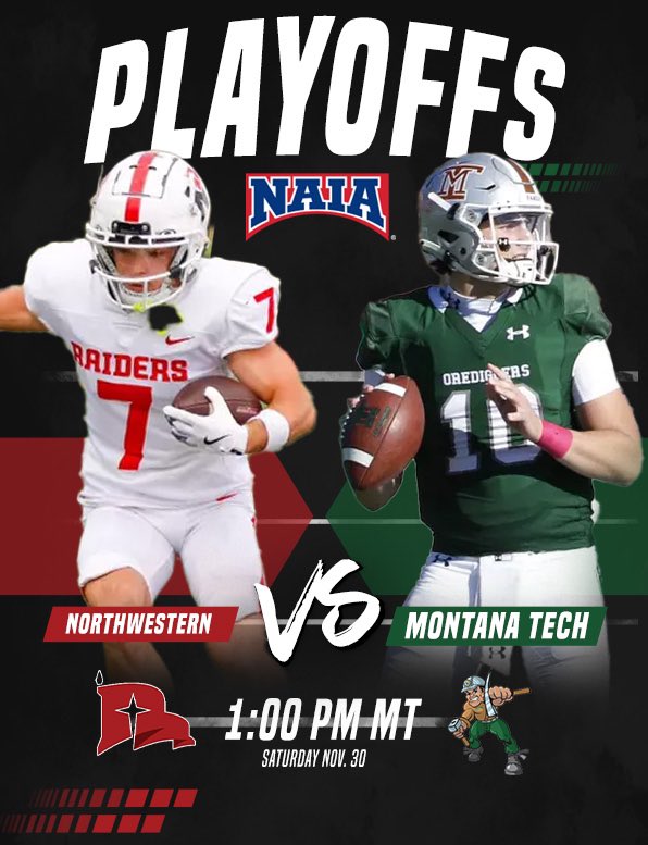 🔴 <a href="/nwc_fb/">Northwestern College Football</a> ➡️ <a href="/MonTechFootball/">Montana Tech Football</a> ⚒️

The 2️⃣nd scoring defense in the country against the 9️⃣th scoring offense… something has to give