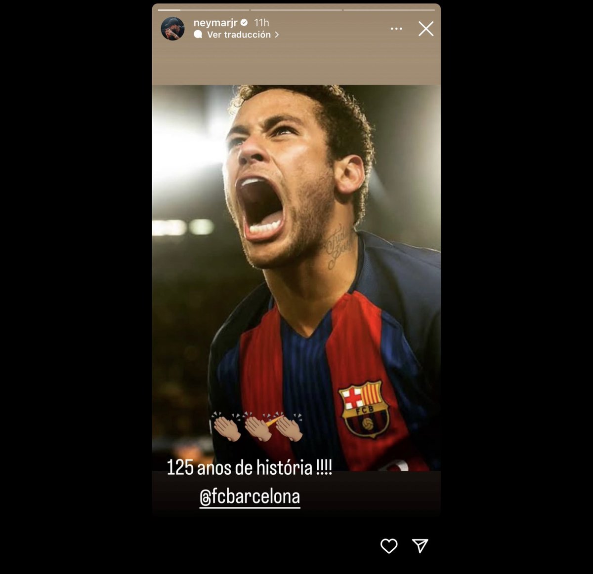 Me acabo de dar cuenta que la foto que subió Neymar era de cuando remontamos al PSG.

Realmente los odia mucho😭