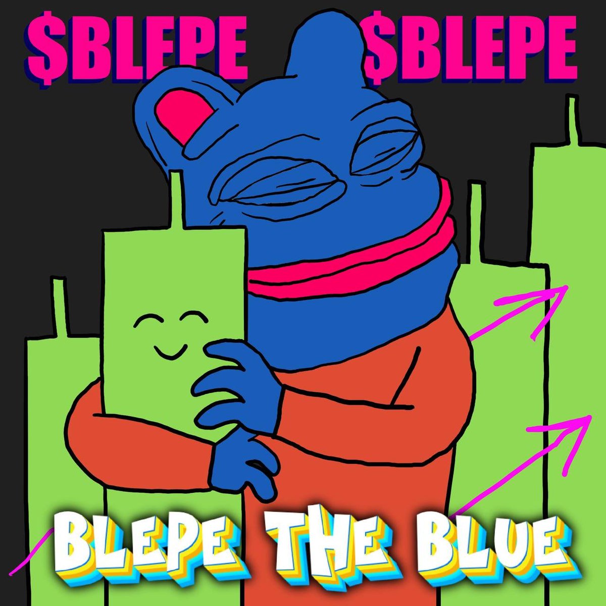 Its $BLEPE time!

Hes like a blue $PEPE but really just a nickname for $BRETT!