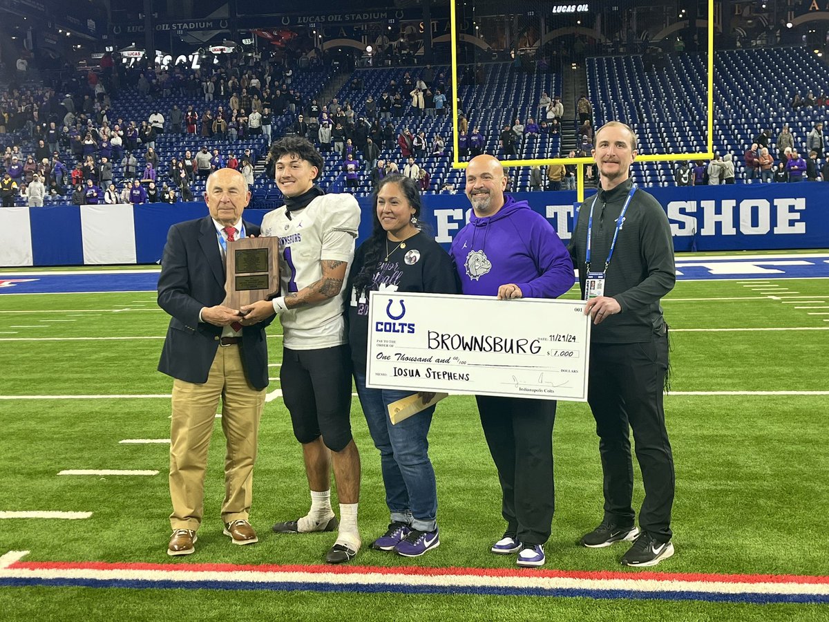 IHSAA (@ihsaa1) on Twitter photo Congratulations to Brownsburg’s Iosua Stephens, the 2024 recipient of the Phil N. Eskew Mental Attitude Award for Class 6A Football, presented by the Indianapolis Colts! 🎓🏈
<a href="/bhsdogs/">Brownsburg Athletics</a> <a href="/coltscommunity/">Colts Community</a> Congratulations to Brownsburg’s Iosua Stephens, the 2024 recipient of the Phil N. Eskew Mental Attitude Award for Class 6A Football, presented by the Indianapolis Colts! 🎓🏈
<a href="/bhsdogs/">Brownsburg Athletics</a> <a href="/coltscommunity/">Colts Community</a>