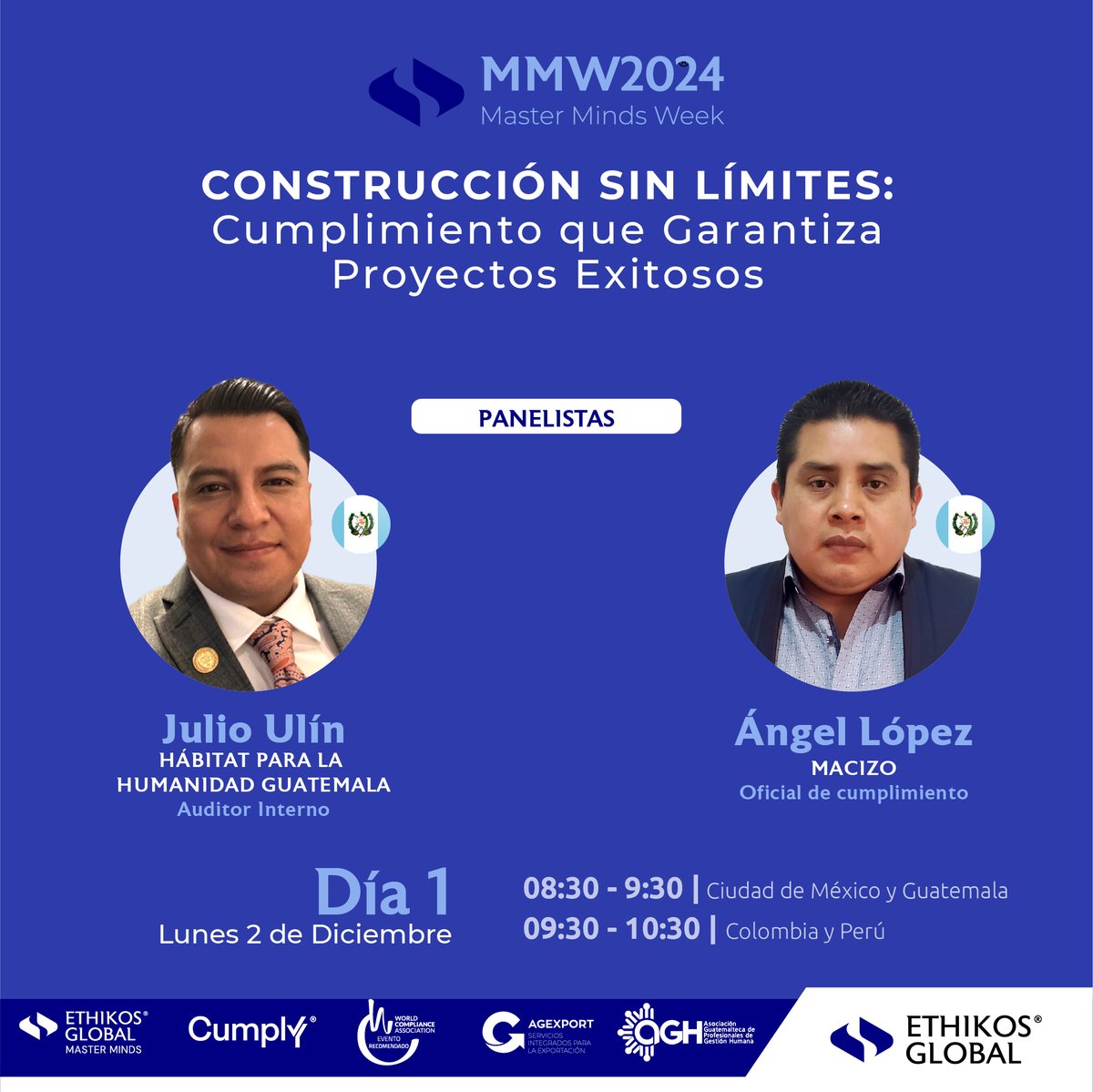 EthikosGlobal's tweet image. ¡Día 1 de Master Minds Week 2024!

🌟 Panel 1 (07:30 AM): Lavado de dinero con Crowley y Luana Romero.

👷 Panel 2 (08:30 AM): Cumplimiento en construcción con Hábitat y Macizo.

📅 Regístrate aquí: bit.ly/48ZVLwk

#MMW2024 #Ética #YoMeComprometo