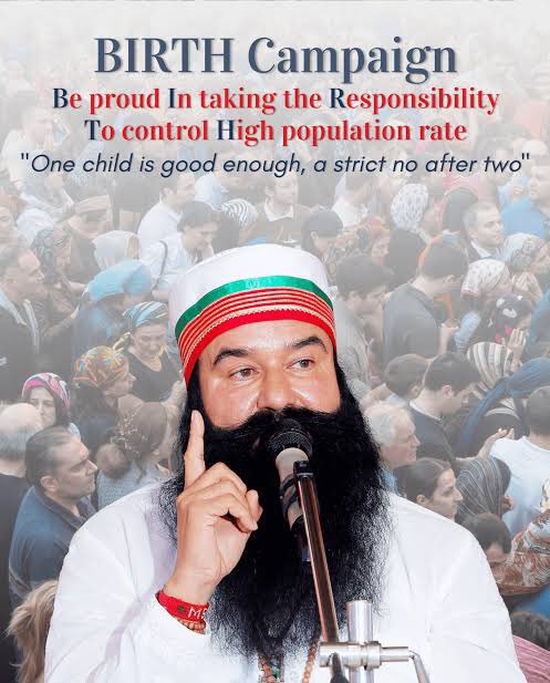 shalukuk's tweet photo. The growing population has led to rising unemployment. To address this issue, Saint Dr MSG Insan launched the #BIRTH Campaign, where millions have committed to having only one child. This initiative aims to improve both the health of our planet and the quality of life for all. https://t.co/xjWSZ8G3VV