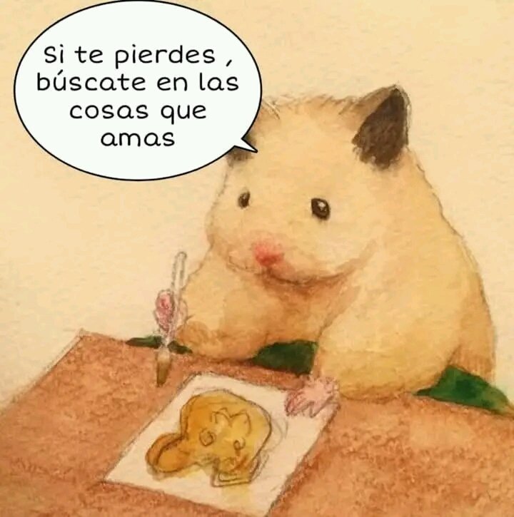 Muchas veces la mejor
manera de encontrarse
es perderse. 🐹🌈💖