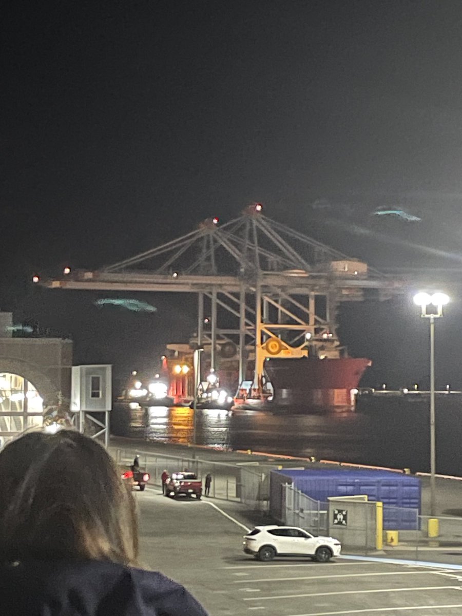 And a new chapter begins with the arrival of 2 additional huge cranes - now 6 container cranes to handle a fast growing Port’s place in servicing North America’s consumers!
