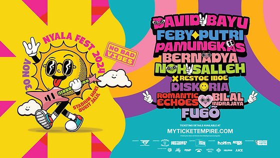elyanniz's tweet photo. Ha sape nak pergi Nyala Fest harini ada ticket lebih Cat1 seating 2x. Kalau hujan, tak kena haha. Last minute tak jadi pergi. Normal price both RM396. Nak jual RM250 only for both. Roger #NyalaFest https://t.co/lpjhfrl5Qp