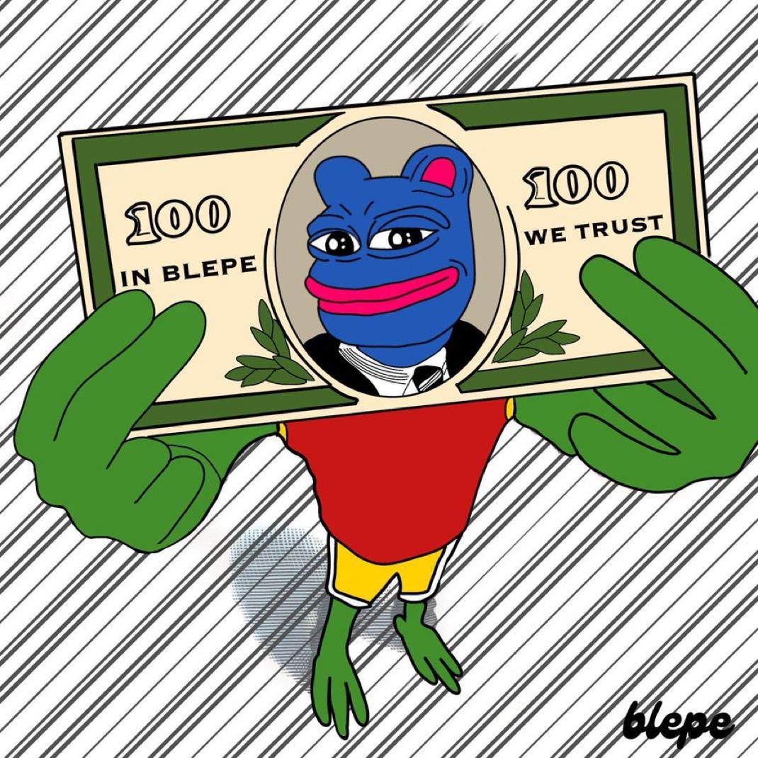 In $BLEPE we trust!

Official $BRETT nickname given to him in 2017!

dexscreener.com/base/0x07dAeAD…

#Base #Basechain #Memecoin