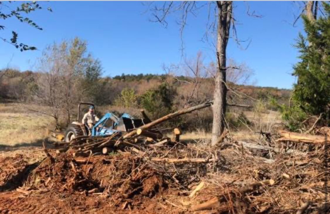 mcgfoundorg's tweet photo. We were hard at it today stacking timber out at Red Bluff Ranch.  We are in the early stages in the process of preparing firewood for future deliveries! https://t.co/5ieEMCSb2y