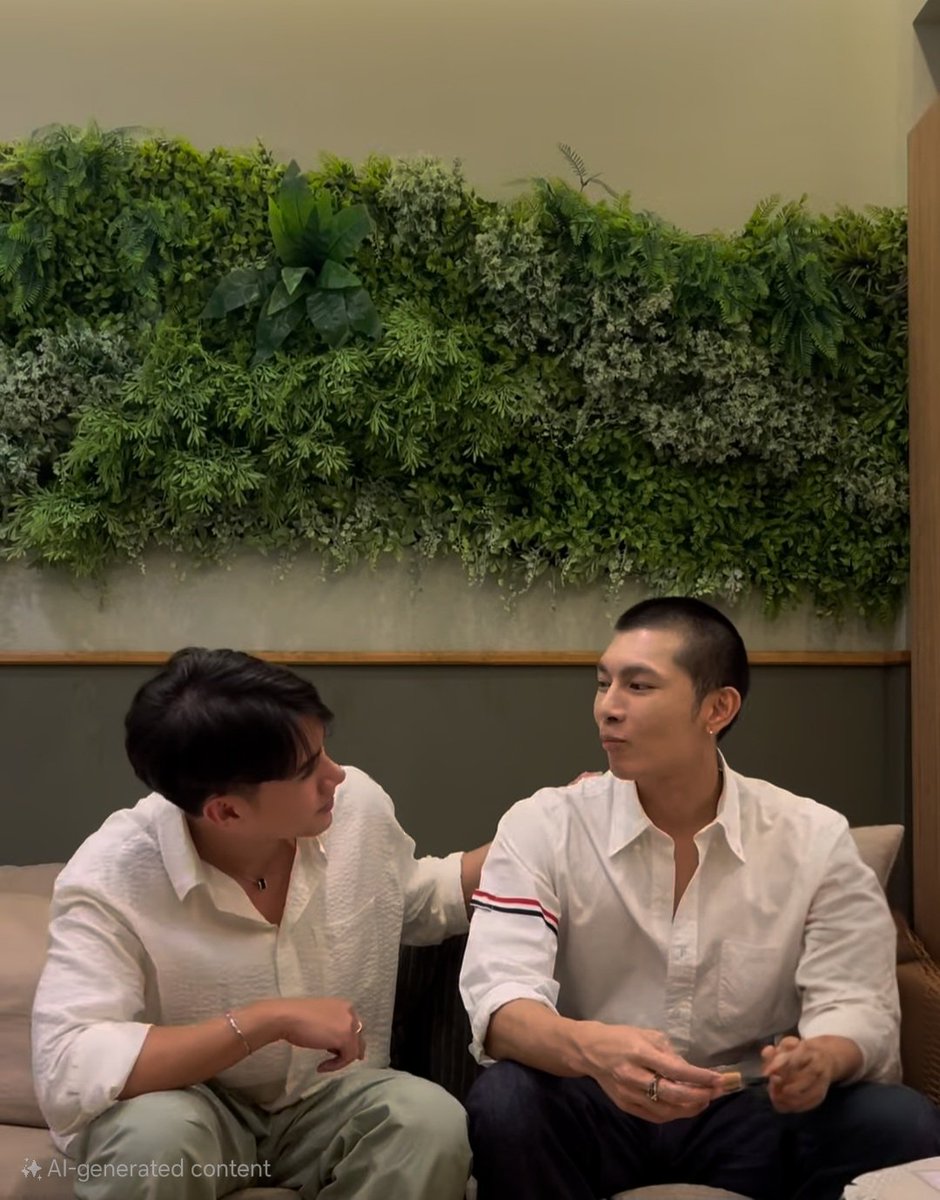 LVedontcost247's tweet photo. #MewSuppasit is a real one for this!😂😂😂 bro said I'm not sleeping on the couch for this.😂😂😂

🧸Nong Tul: Between the masseuse and me giving you a massage, which one feels better?
🐼 Mew: Do you want the truth or a lie? 😂
🧸Nong Tul: Be honest.
🐼Mew: Your massage feels better, of course, my love.
🐼Mew: If I answer poorly, I might not get to go home.

@MSuppasit @octotul
#MewTul
#Tul_Pakorn 
#naturethaimassage 
#MewTul
