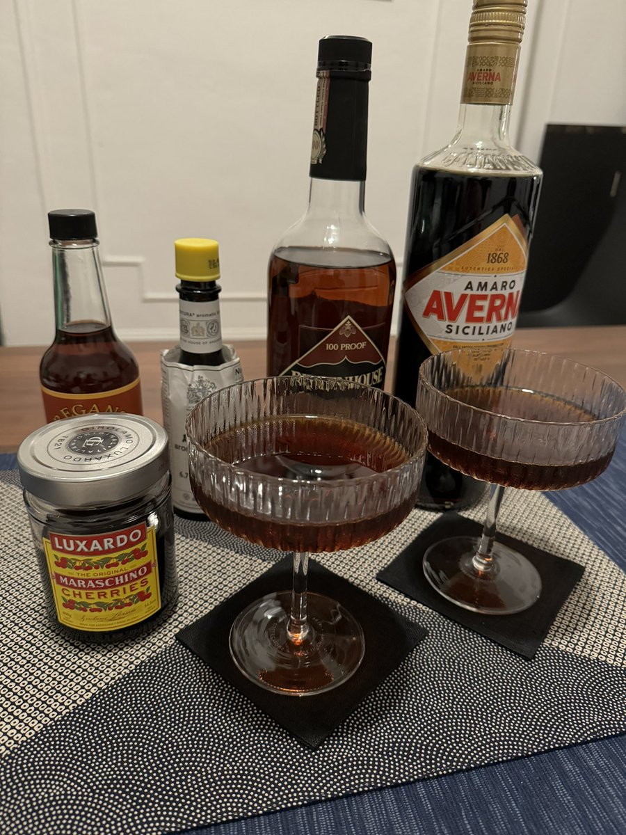I don’t need a reason to make a Black Manhattan other than it’s a delicious cocktail.