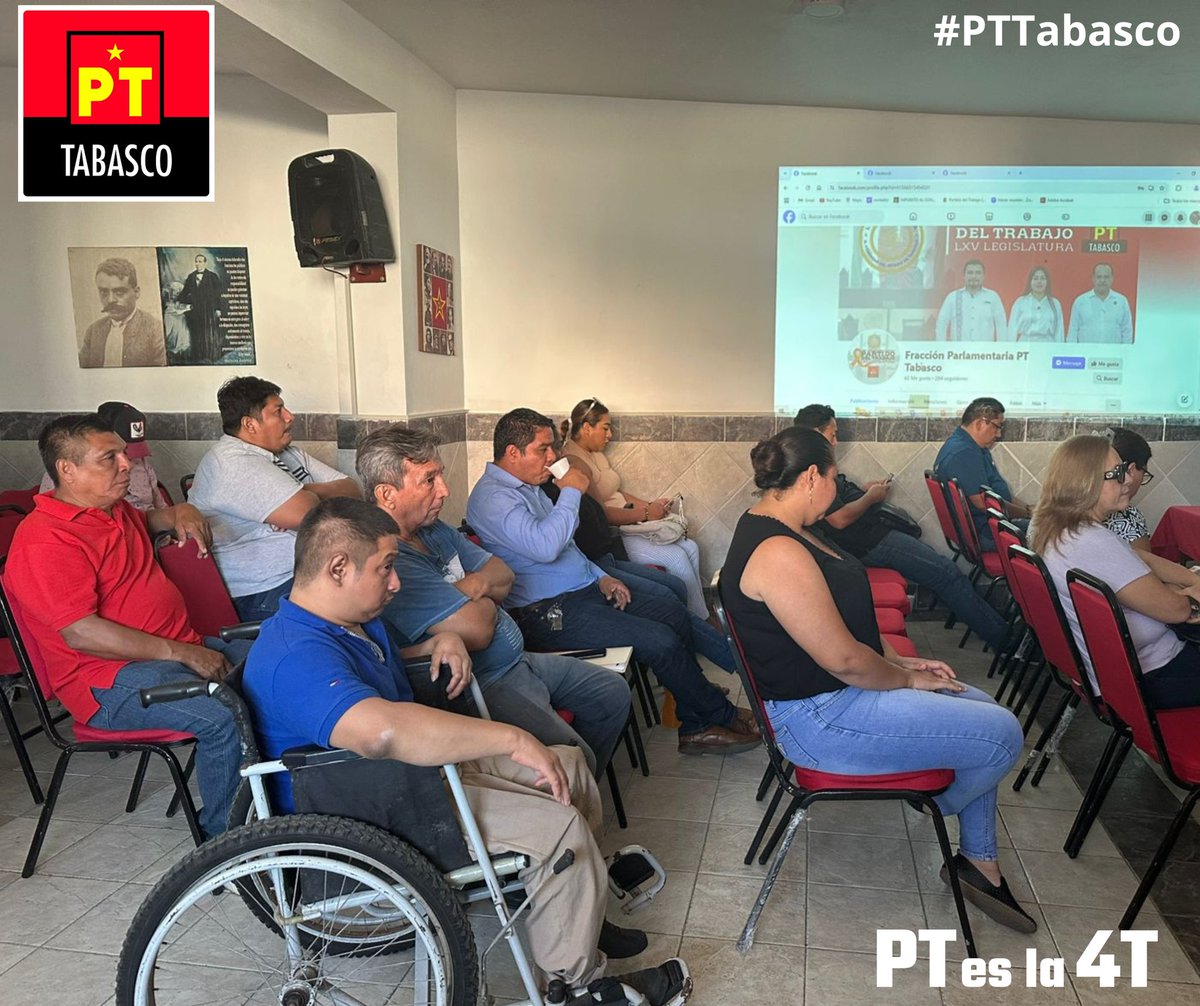 pttabasco_mx's tweet photo. Hoy 29 de noviembre realizamos la reunión ejecutiva estatal en la cual se presentó el programa de fortalecimiento del PT en Tabasco, así como la próxima actividad de gestión en beneficio de las personas con discapacidad. Seguimos #trabajando por las causas del pueblo tabasqueño. https://t.co/OB1RGsTpsj