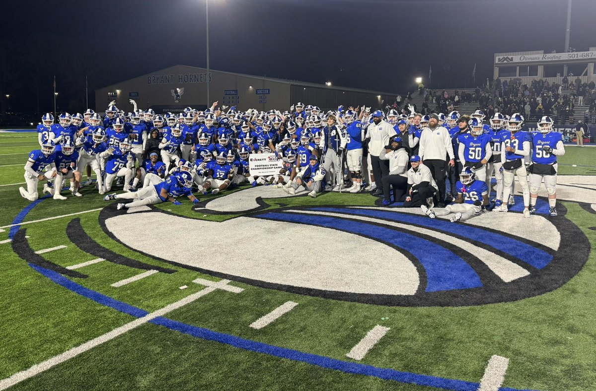 Going back to the Ship! Congratulations to <a href="/Coach_SandersQ/">Quad Sanders</a> and <a href="/BryantHornet212/">Bryant Hornet Football</a> on a big win tonight! See you at <a href="/WMStadium/">War Memorial Stadium</a> next Saturday night! #SalineCountyProud #FinishWhereYouStarted <a href="/everettbuickgmc/">Everett Buick GMC</a> Ride to the Finals <a href="/ArkActAssn/">Arkansas Activities Association</a>