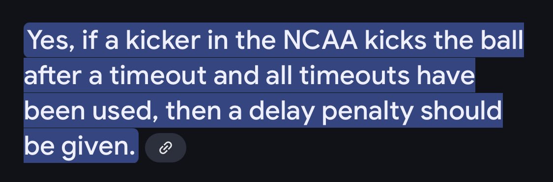 MARIO_xTFOx's tweet photo. @bigten @NCAA Matt Rhule told your referees that it should’ve been a delay of game penalty to which they said no and what is the specific rule state when you ask that exact question if a NCAA kicker kicks the ball after a timeout, should it be delay of game? https://t.co/mv2xYD7f8n