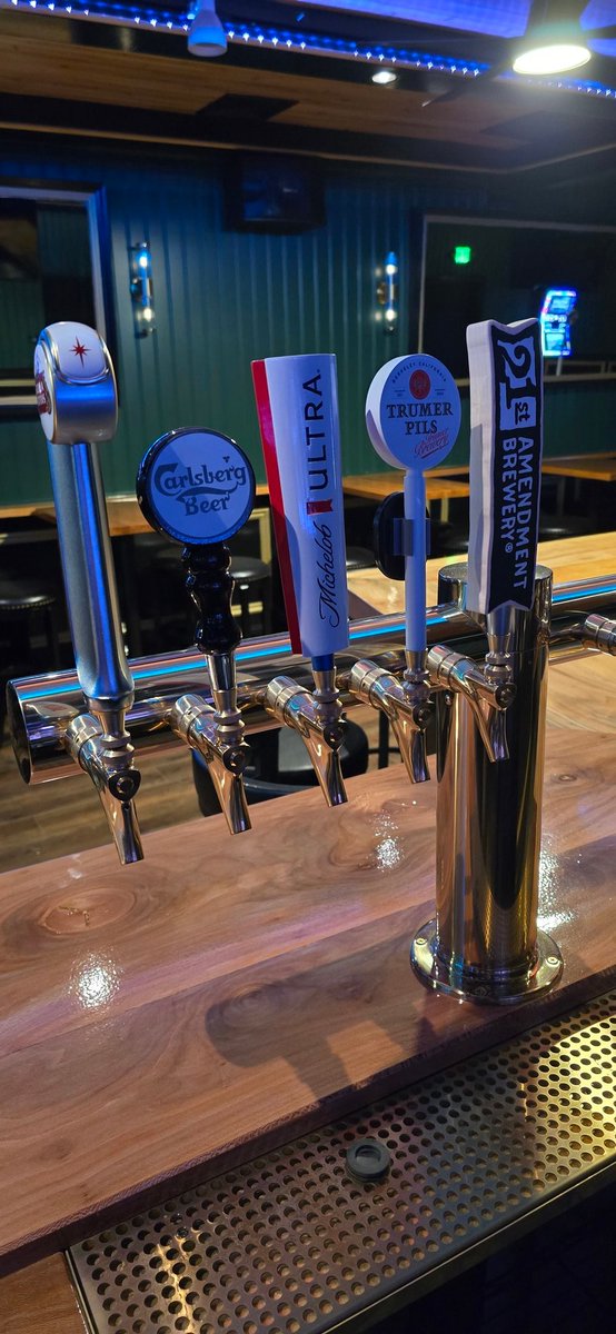 Just got our first beer delivery. This is just a few of the 21 beers we will have on draft.