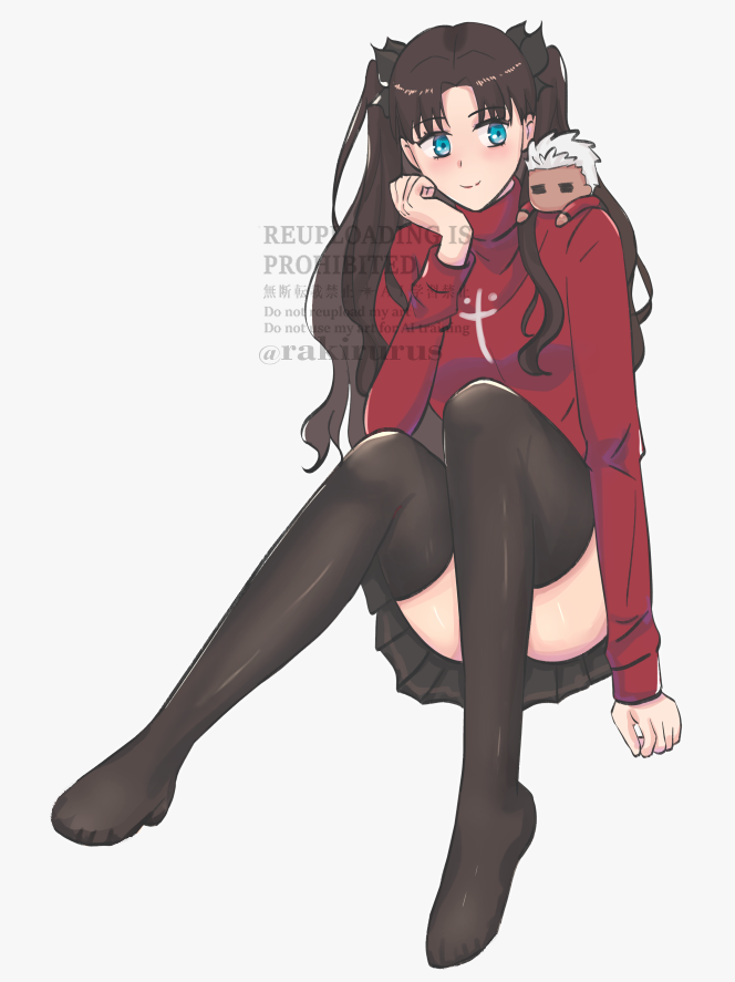 rakirurus's tweet photo. #いいニーハイの日  （遅刻）
遠坂凛〜 https://t.co/lwromKKXkC