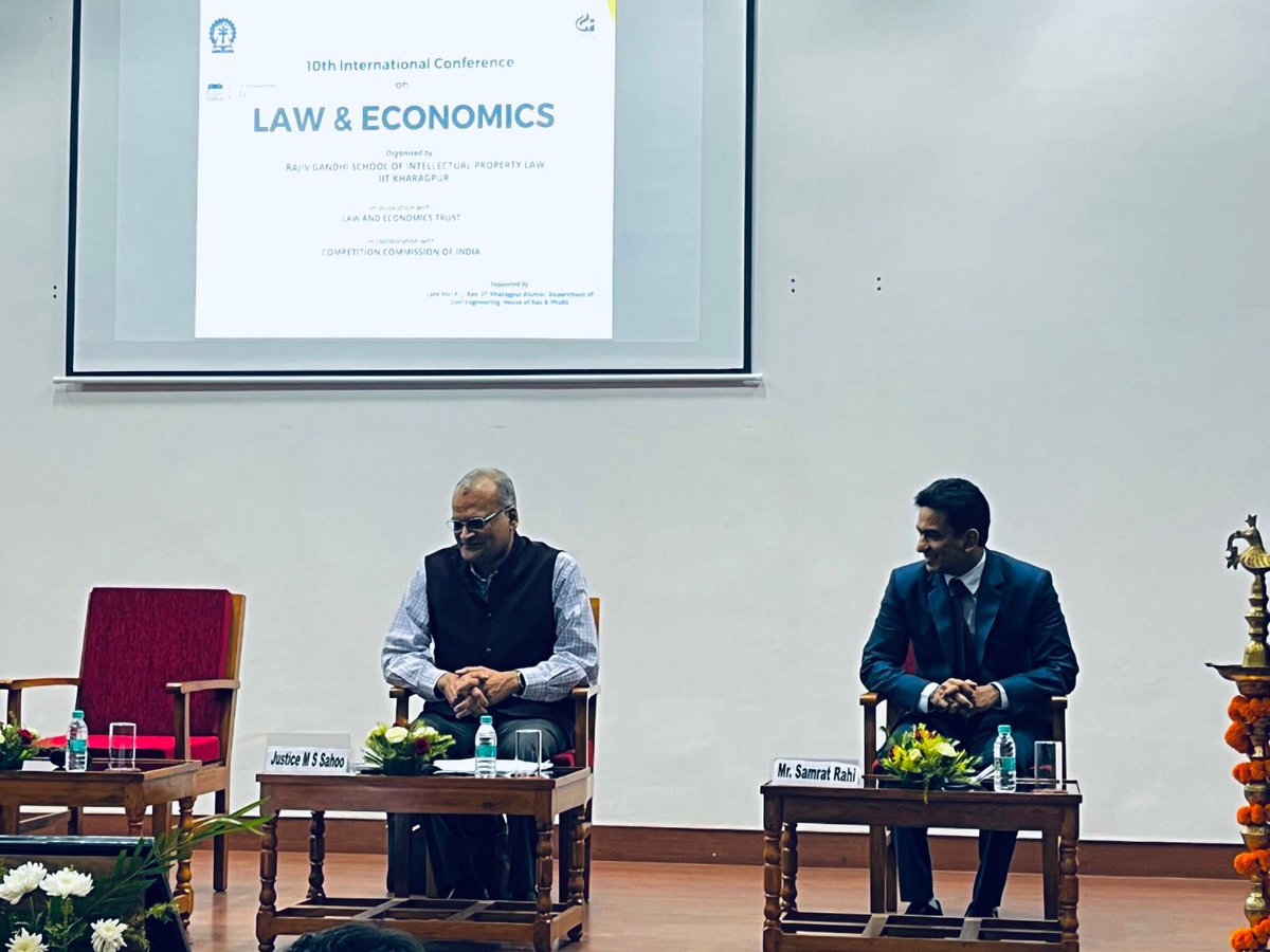 It was an immense honor to be invited as the ‘Guest of Honour’for the valediction ceremony of the International Conference on Law and Economics, organized by the esteemed  IIT Kharagpur-Rajiv Gandhi School of Intellectual Property Law.