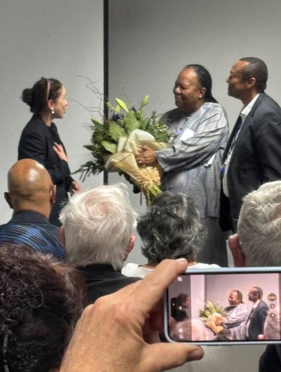TraceySheridan7's tweet photo. Humbled by Dr Naledi Pandor who delivered the Cuthbert Crichton lecture at the Department of Obstetrics and Gynaecology”s annual Research Day.

#academicfreedom
#womenshealth
#globaladvocacy https://t.co/uW9gMPhRpp