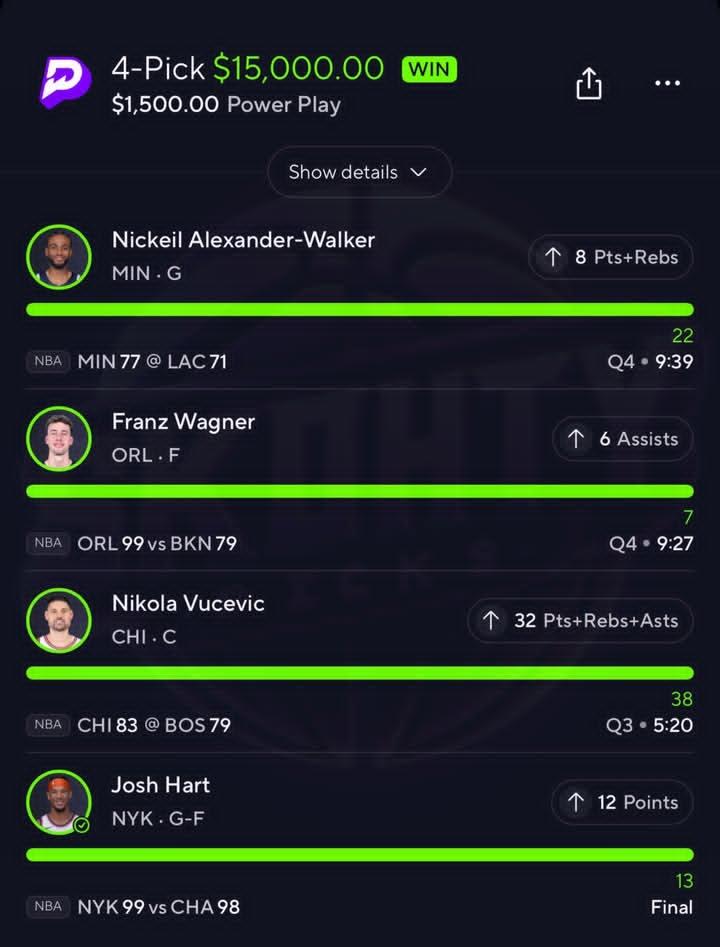 Keep on winning with us 💥💥
Kindly join our VIP winning team today 💯👇

t.me/DeNICEFIXED

#prizepicks #GamblingTwitter #prizepicksmlb #dfs #draftkings                          #fanduel #PrizePick