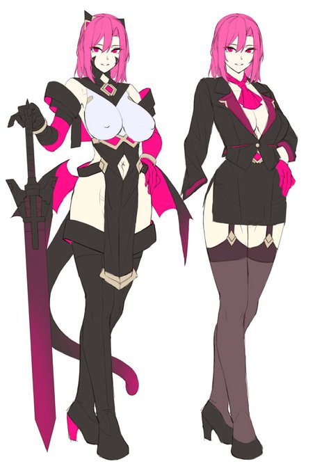 デザインを整理しつつ人間態みたいなのも考えてみる 