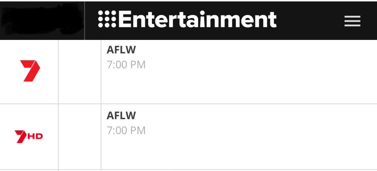 It’s a pity that <a href="/Channel7/">Channel 7</a>  Brisbane is showing tonight’s <a href="/AFL/">AFL</a> Women’s Grand Final on its <a href="/7mate/">7mate</a> secondary channel but in Melbourne it’s on the main 7 Channel. Main channel viewers in Brisbane can watch Border Security and We Bought a Zoo. Yippee! <a href="/brisbanelions/">Brisbane Lions</a>