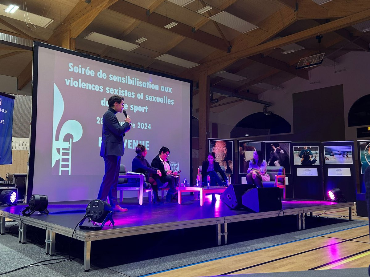 RapLabr's tweet photo. La Ville de Chelles organisait une sensibilisation avec l’association « La Voix de Sarah » et le parquet de Meaux.

Le parcours de Sarah Abitbol et de Katia Palla est source d’espoir pour les jeunes victimes de violences. https://t.co/v9tjEtKUTO