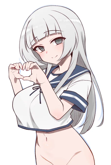 PCの調子が悪くない時の落書き、白雲ちゃんです 