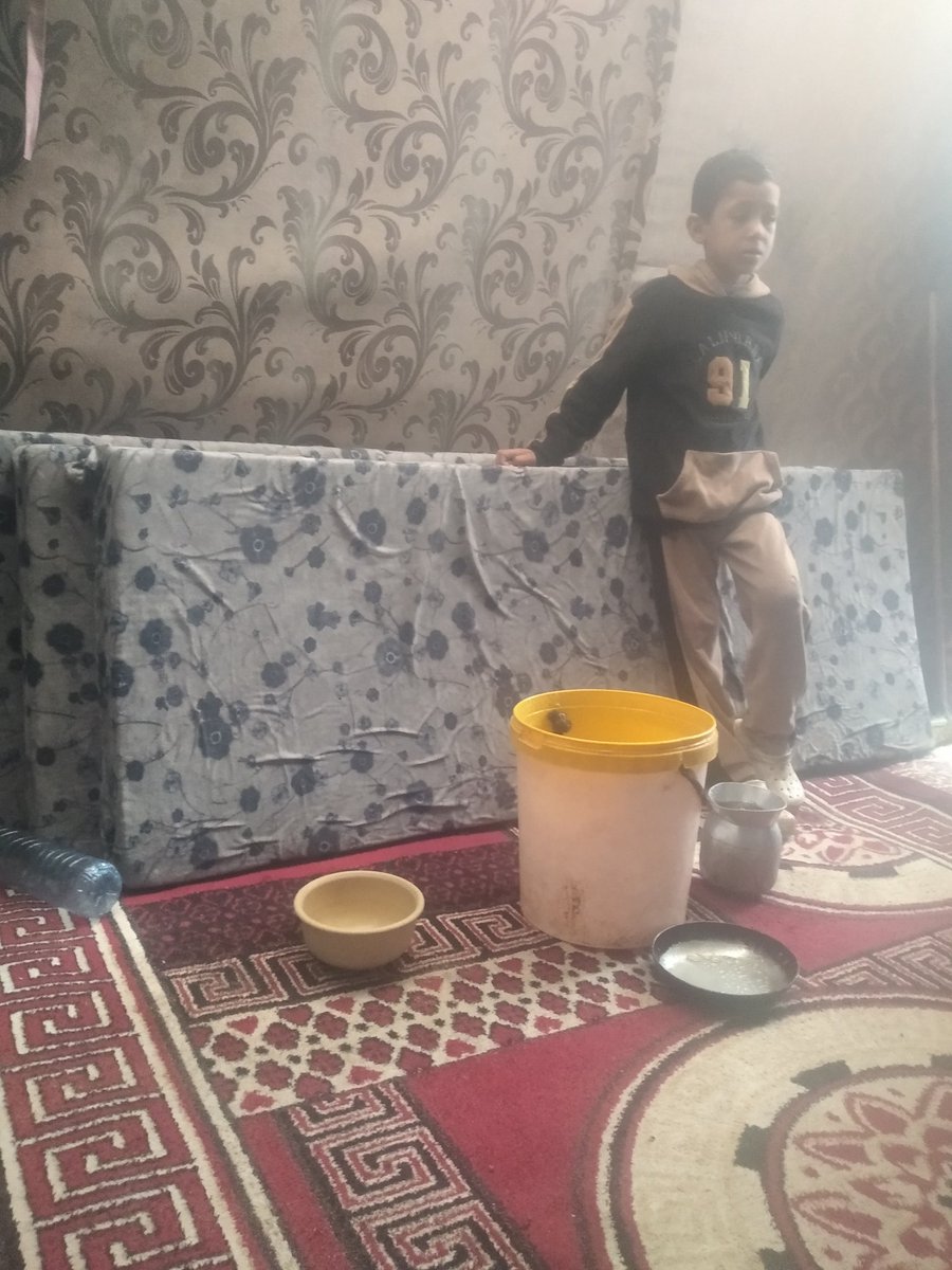 this our difficult situation that we are living in the tent after just half an hour of raining 
please help me