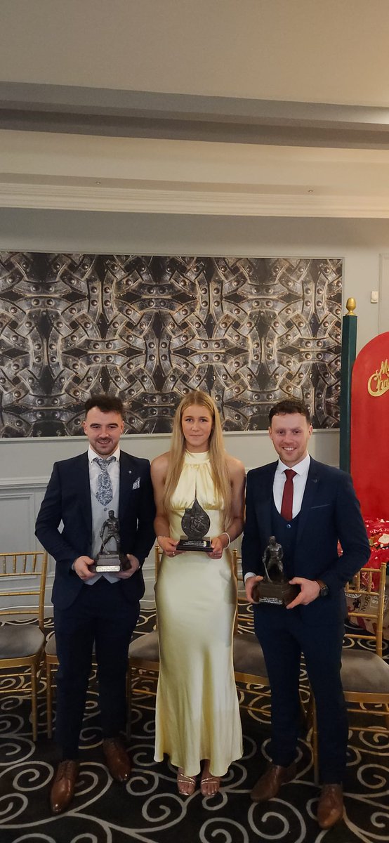 Congratulations to Lee, Aidan and Elizabeth and to all those who received awards for their work with Laois Senior Hurling this year also. 

🏆💙💛💙🤍🏅
