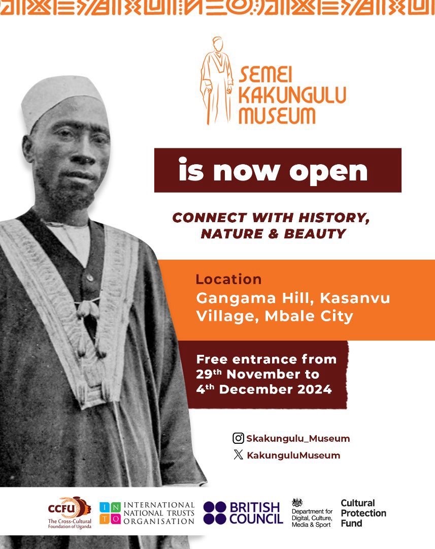 ExploreUganda's tweet photo. Exciting news! The Semei Kakungulu Museum is now OPEN in Mbale City! Connect with history, nature, and beauty as you explore this incredible cultural gem. Don’t miss out on this unique experience! 🏛️
#SemeiKakunguluMuseum #ExploreMbale #CulturalHeritage https://t.co/sZaMuqetW9
