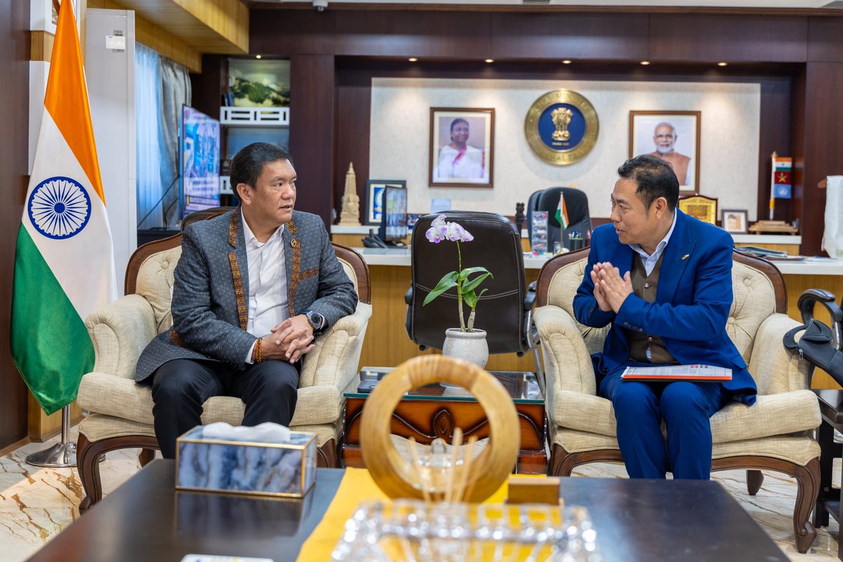 PemaKhanduBJP's tweet photo. The Tibetans have played a pivotal role in preserving ancient Indian knowledge, philosophy and Buddhist traditions. Their selfless efforts have ensured the survival of our rich cultural heritage.

In Arunachal Pradesh, the Tibetan community resides in settlements such as Tenzingaon, Miao, Tezu and Tuting.

I had the opportunity to meet with Tibetan Settlement Officers and members of the Tibet Support Group of Arunachal Pradesh to discuss ways to support their community.

@CTA_TibetdotNet @voice_tibet @tibetsupport