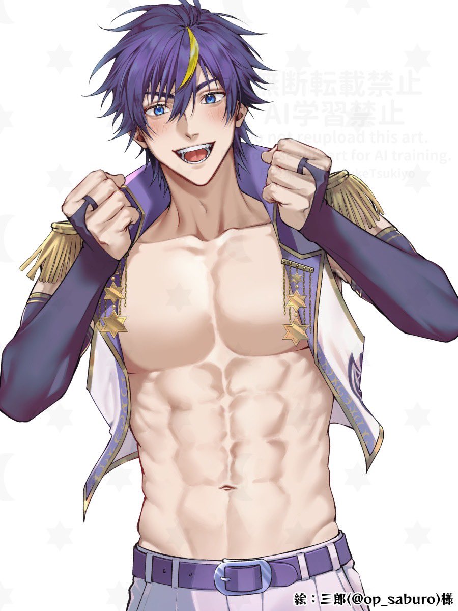 TsukiyoRyosuke's tweet photo. 三郎(@ op_saburo)様に、(イケメンを見て🤭)テンション上がってる猟介を描いていただきました❣️目の中にキュートなハートがキラキラ🌟💗見ているだけでワクワクしちゃう楽しそうな表情を見てな😆描いていただきありがとうございました‼️ #かけよりょうすけ https://t.co/CZJEFd9ql3