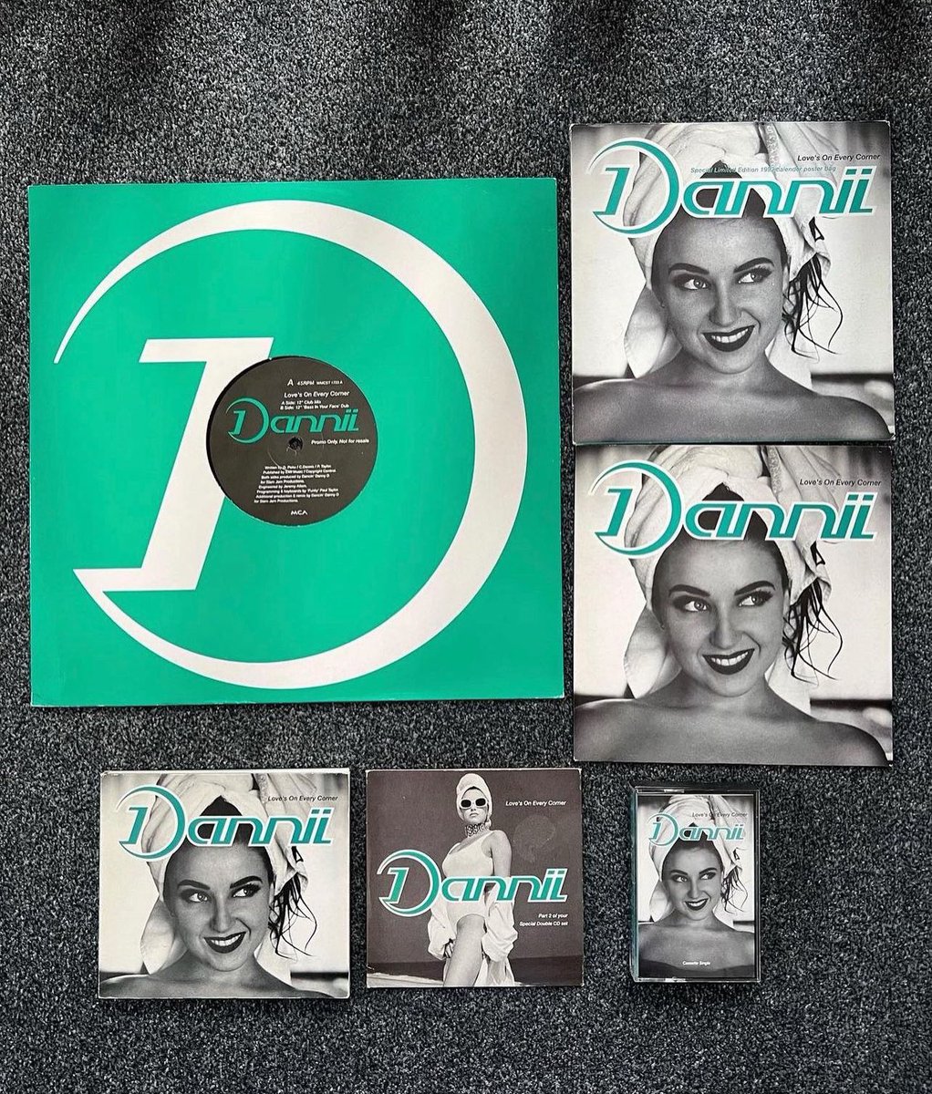 spsmith136's tweet photo. @danniiminogue #LovesOnEveryCorner second #single from #album #GetIntoYou released 32 years ago today!! #12inch# vinyl #promo #7inch #postersleeve #CD #cassette 😊🎶💃🏼🕺🏼 xx https://t.co/HQYp0E1mWE