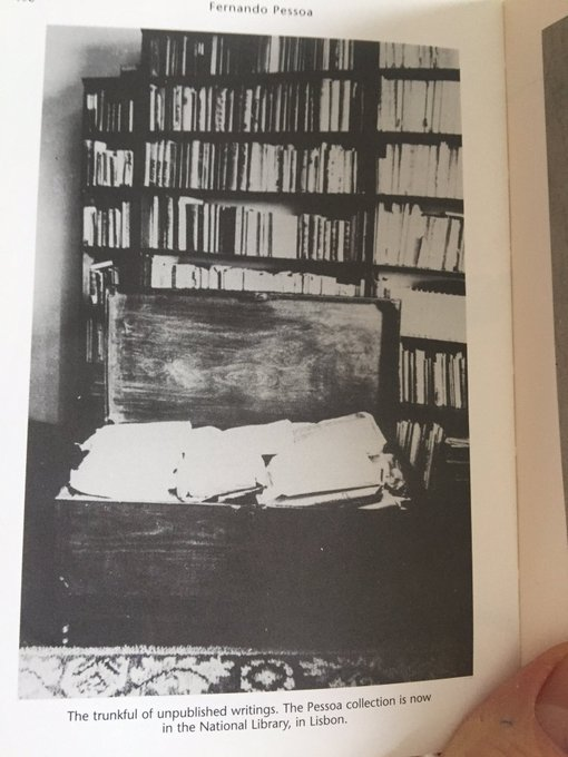 thebooksdesk's tweet photo. Fernando Pessoa’s trunk of unpublished writings after his passing...on this day in 1935 https://t.co/JxBCCEU2od