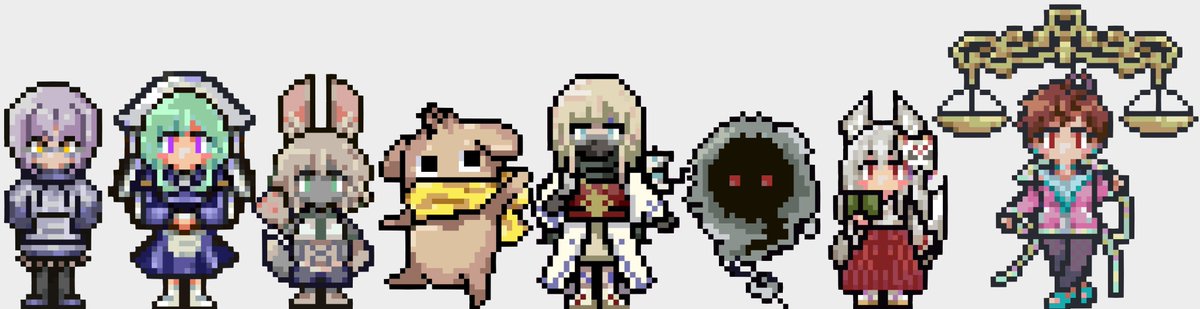 ✨第3回✨
❤️💛あなたの「TRPGキャラ」ドット絵にします💚💙
フォロー＆リポストで抽選1名にお書きします‼️

締切：12/08(日)23:59まで

・人外、装飾の多いキャラOK‼️
・詳しい資料無しでもOK‼️
※キャラシや要望からお任せでデザイン可
・当選イラストの商用利用もOK‼️

#TRPG好きと繋がりたい
