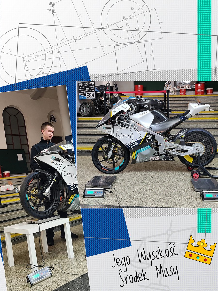 Expanding our database is key to improving the project! 🗂 Thanks to the support of Łukasz Wieczorek from LTD 34, we were able to accurately determine the CoG of our current bike using professional scales. ⚖️ Thank you!