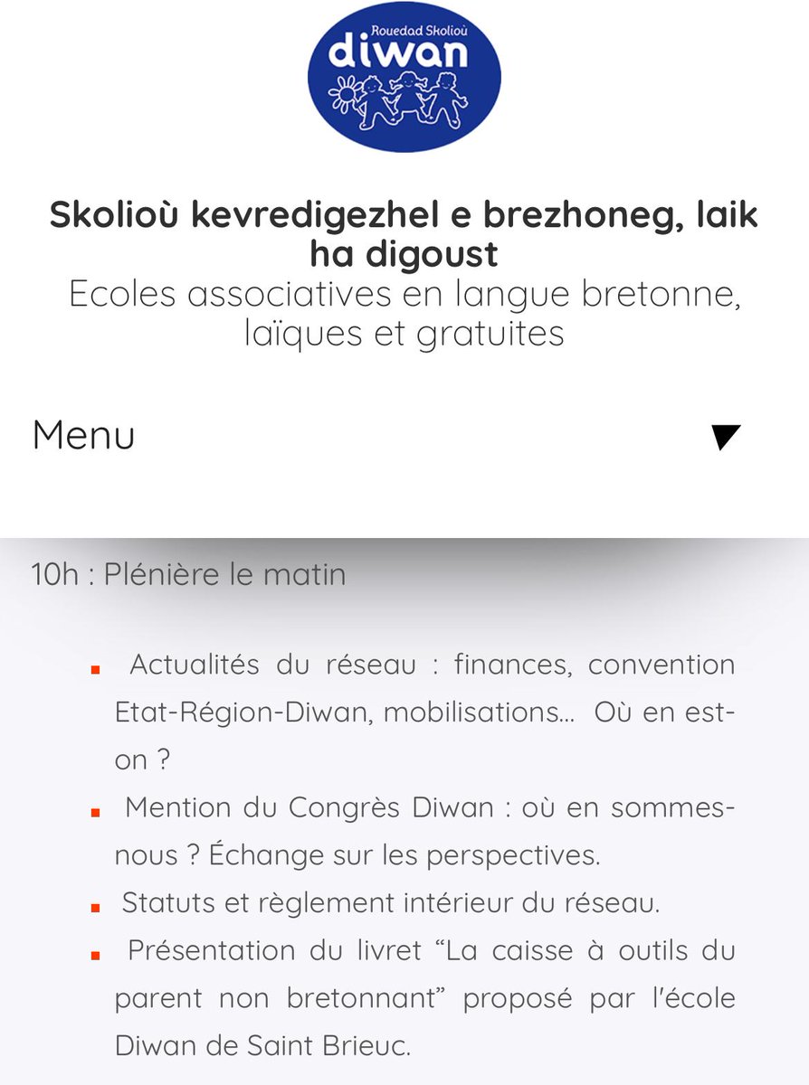🤝 Lañset eo devezh eskemm ar rouedad Diwan. Deuet eo niverus ar skolioù. Devezh laouen d'an holl !
🤝 La journée d'échanges du réseau Diwan est lancée à Carhaix. De nombreuses écoles sont présentes. Bonne journée à toutes et tous !