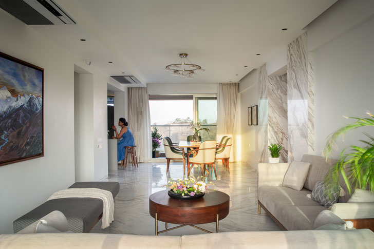 IndiaArtnDesign's tweet image. Balancing #aesthetics and #functionality, Studio #PreeD&apos;fine curates a #home of versatility and #comfort, where every space exudes sophistication. indiaartndesign.com/a-home-where-c…