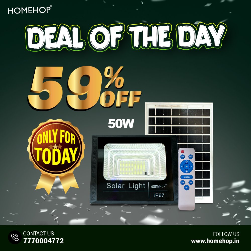 homehopindia's tweet image. Last chance to save this November! 🌙 Our solar lights are going fast—get yours now before the deal ends! Light up your outdoor space with eco-friendly savings. 🌞💡 
Homehop  Store : bit.ly/4gbY56D
Amazon:amzn.to/3yWR0Da

#solarfloodlight #ledfloodlight
