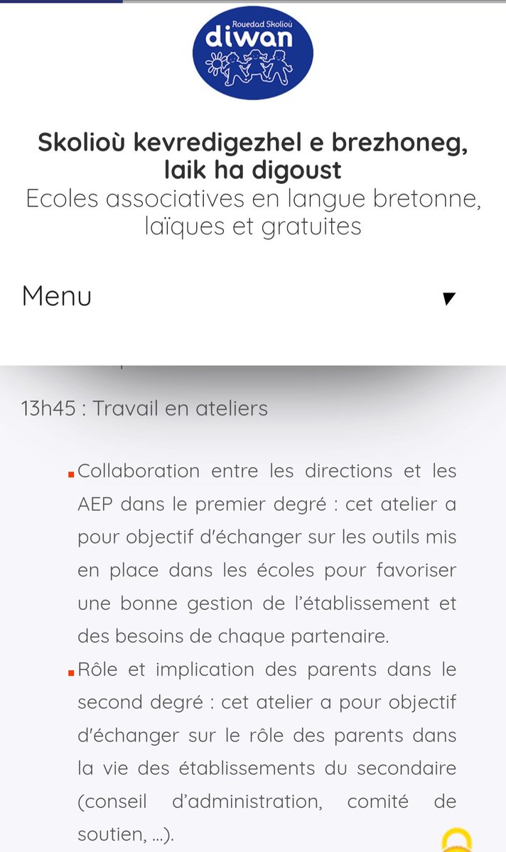 📌 Atelier 1
👉 Collaboration entre les directions et les AEP dans le premier degré.
📌 Atelier 2
👉 Rôle et implication des parents dans le second degré.