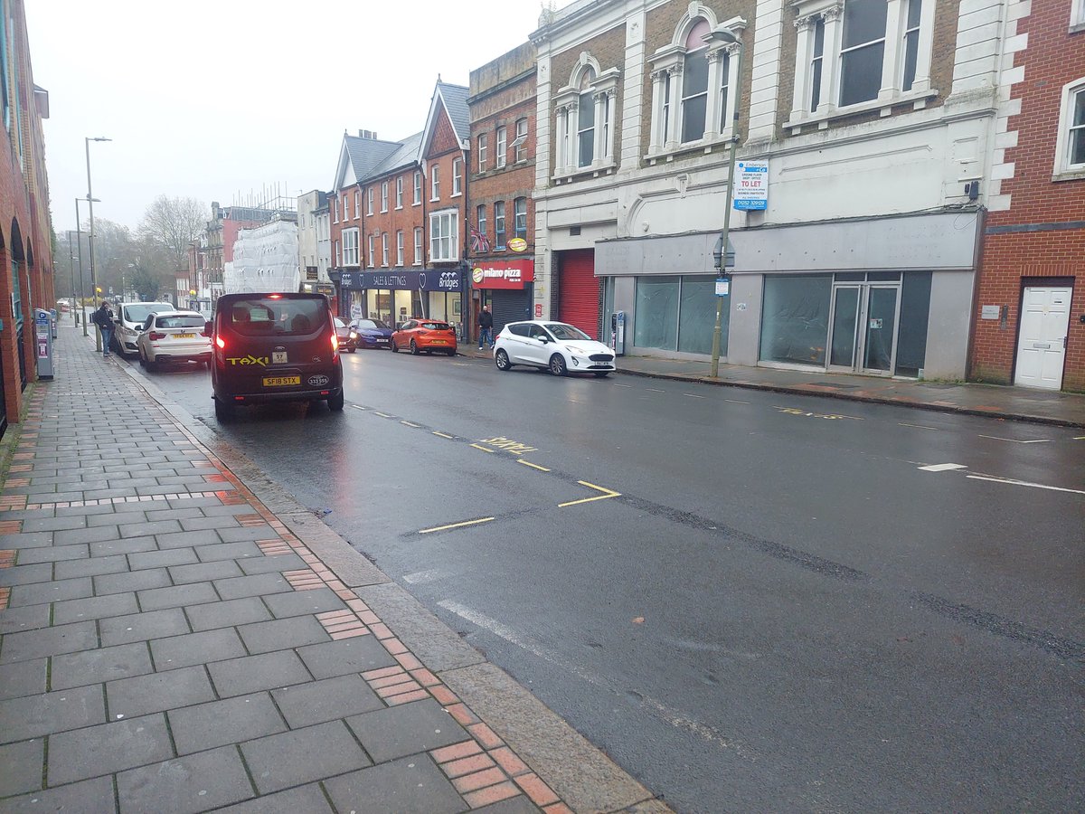 Sarkarin's tweet photo. @Ms_Alex_Baker Please explain to me why the closest access on Victoria Road next to the high-street now belongs exclusively to the Taxi driver and not disabled people? https://t.co/nvbKYbr9X4