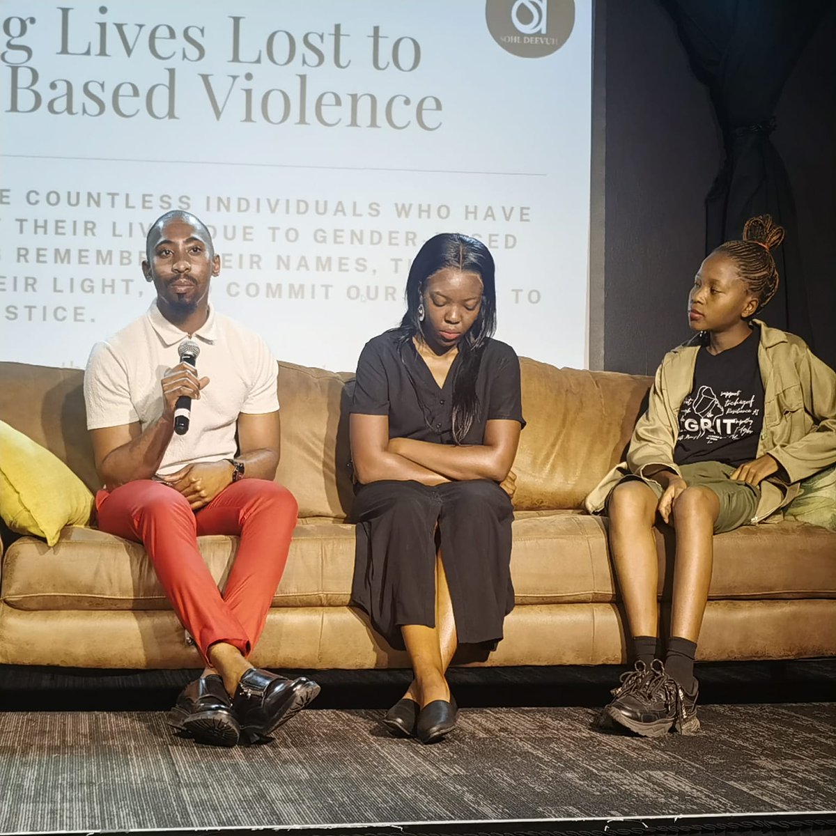 AA_SouthAfrica's tweet image. HAPPENING NOW: Panel discussion 📍

The conversation continues as the panel unpack GBV and fighting for justice. Lindokuhle, Zandile Mabaso and Lebogang are on the panel. 

#16DaysOfActivismAgainstGBV 
#16Conversations