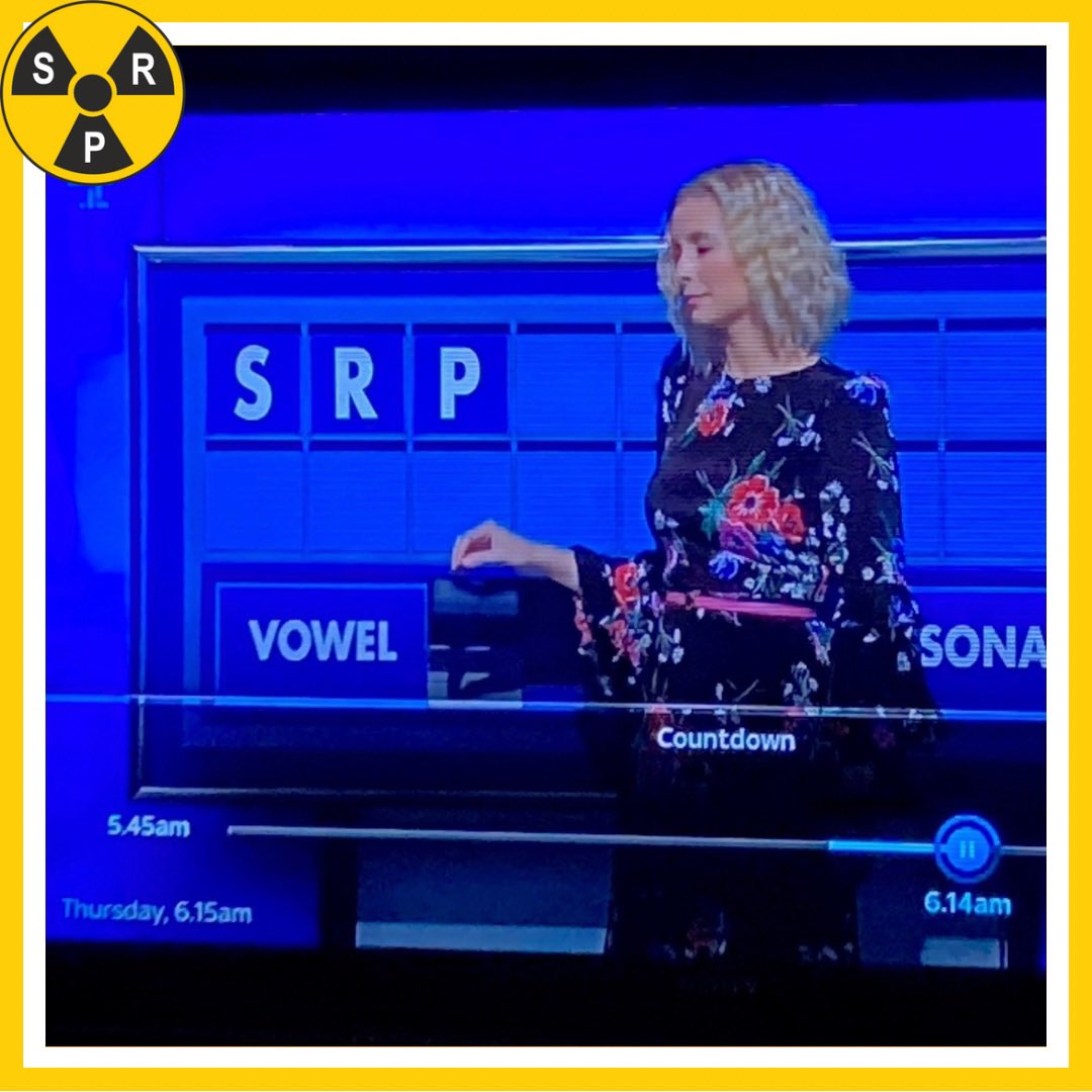It may be by coincidence.....but the letters SRP were drawn on Countdown recently. Thanks to eagle eyed member, Stan Batchelor, for spotting this. Have you seen SRP in any unexpected places?! Let us know!
#Countdown #Channel4 #SRPSpotlight #RadiationProtection
#SpotTheSRP
