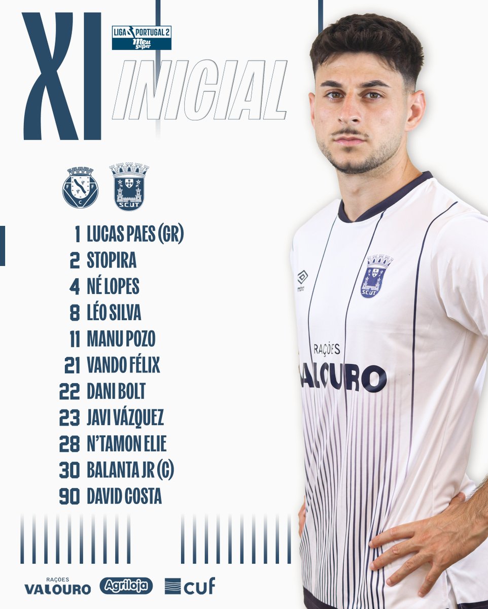 scu_torreense's tweet photo. #FCFSCUT | ๐ต๐ด ๐๐๐๐๐๐๐๐ ๐๐ ๐
โ๏ธ Os eleitos de Tiago Fernandes para o duelo frente ao FC Felgueiras.
๐๐ผ๐บ ๐๐๐ฑ๐ผ ๐ฒ๐พ๐๐ถ๐ฝ๐ฎ! ๐ช
#SouTorreense #OrgulhoDoOeste #LigaPortugalMeuSuper https://t.co/8vOAp0o6yZ