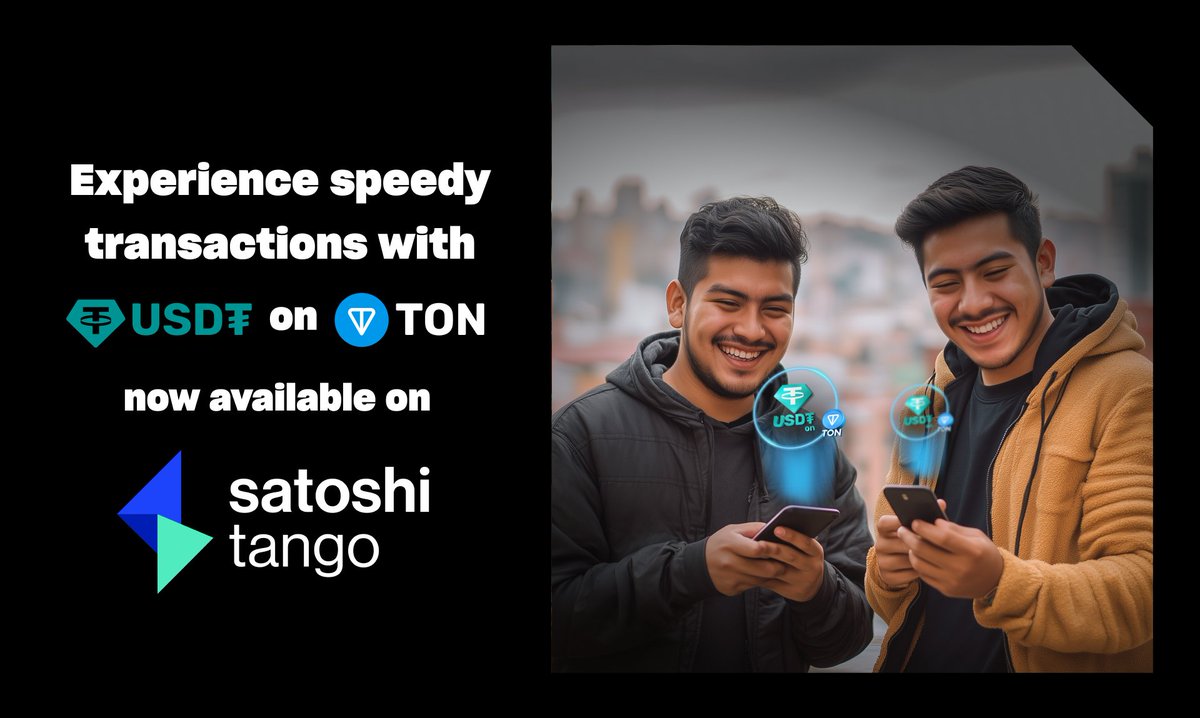 tether's tweet photo. USD₮ on Ton Blockchain is now live on @SatoshiTango https://t.co/RjuIKUNx5a