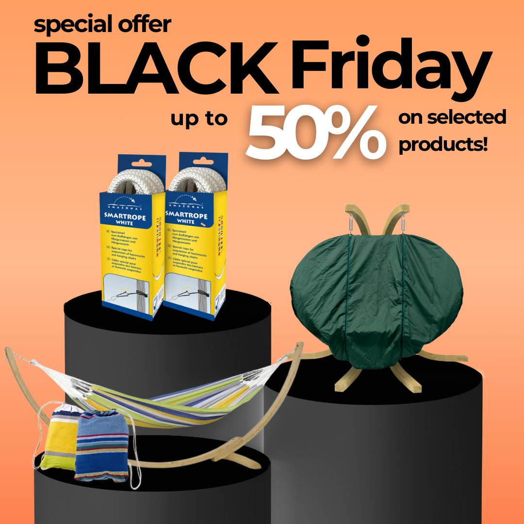 SimplyHammocks's tweet photo. 🎉 BLACK FRIDAY MADNESS! 🎉 Shop up to 50% OFF your favourites—limited time only!

 Discover many more Offers and Deals on the Simply Hammocks Black Friday page, Check it out now.🛒

 #BlackFridayDeals #HammockSale https://t.co/xHHTz3OYl2