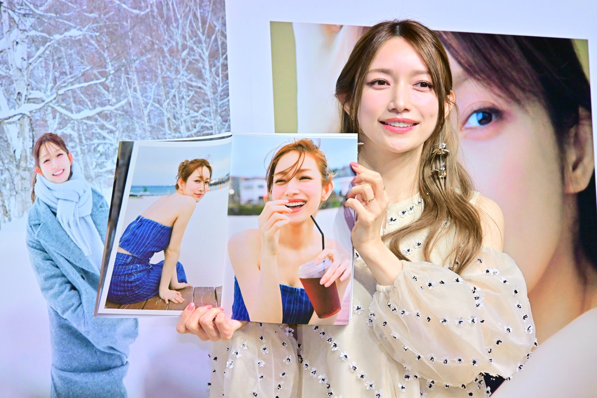 encountofficial's tweet image. •.\ 🌼イベント写真🌼 /.•
新写真集『#flos』発売記念会見の様子をお届け🦢🫧

写真集の点数は「無限大」と答えた #後藤真希 さん🤭
デビュー25周年を迎えた心境も語っていました🩰🪽

詳細こちら（写真あり）👇
encount.press/archives/71237…

@gotomaki923